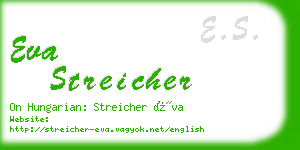 eva streicher business card